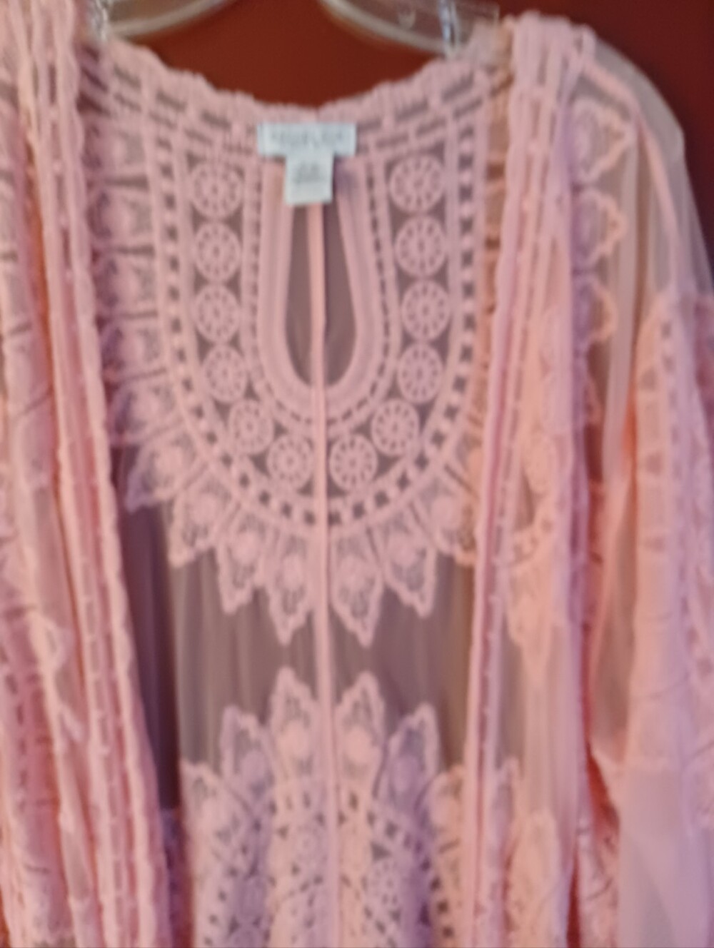 Rachel Zoe Womans Long Pink Cover Up